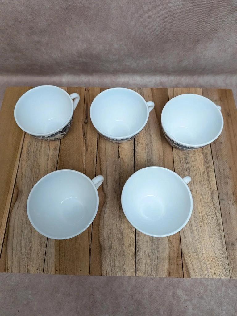 Lot 5 tasses vintage Rivanel