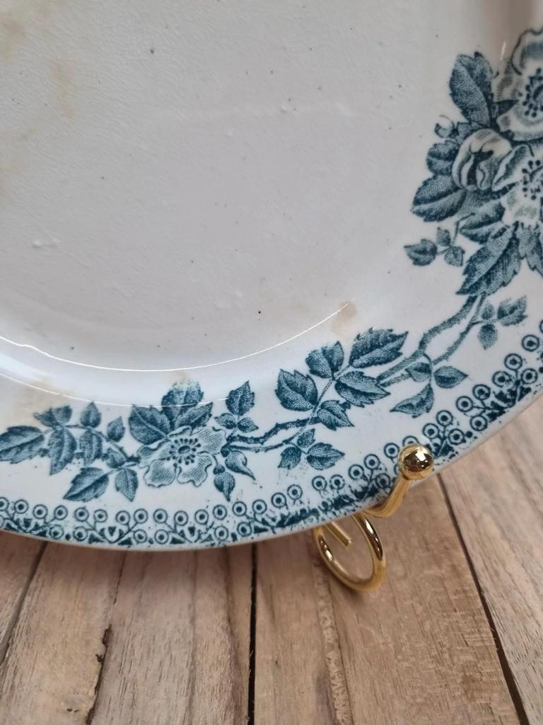 Assiette ancienne Terre de Fer – Service Guadeloupe – Établissements Debray