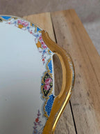 Service à gâteaux vintage Digoin Sarreguemines – 1 plat + 10 assiettes à dessert