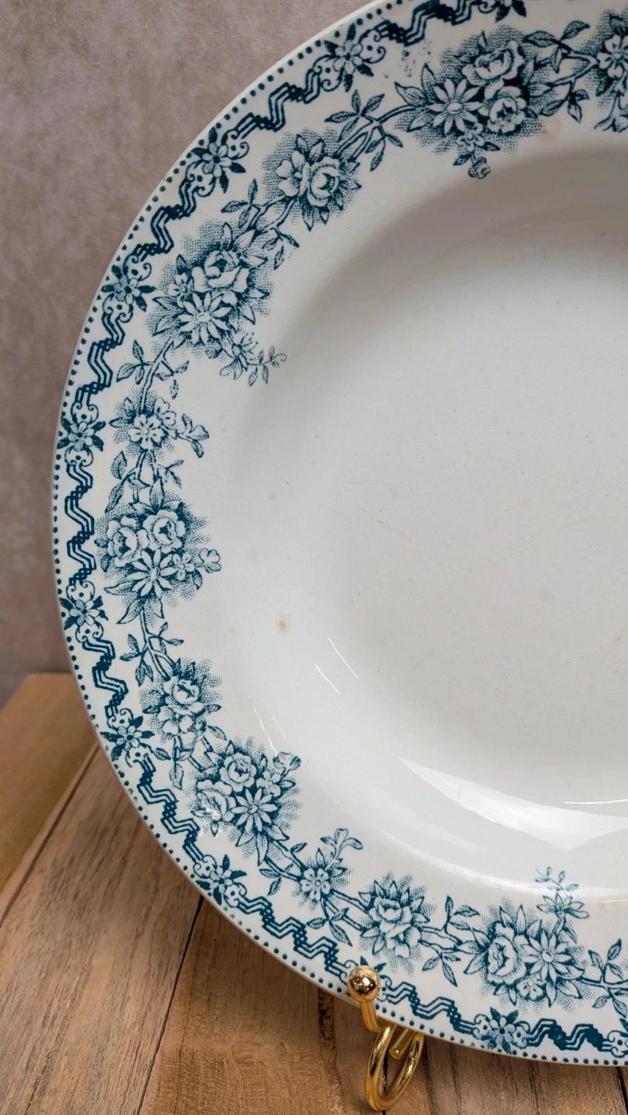 Assiette terre de fer Saint-amand modèle Argenton