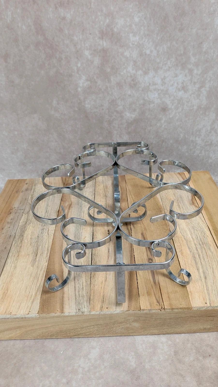 Dessous de plat chauffe-plat vintage en métal