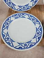 Lot de 4 assiettes à dessert Kg Lunéville – Modèle Lucien