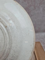 Assiette ancienne décor chardon bleu – esprit Terre de fer 🌿