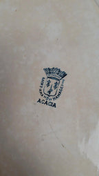 Plat ovale ancien Saint-amand Hamage modèle Acacia