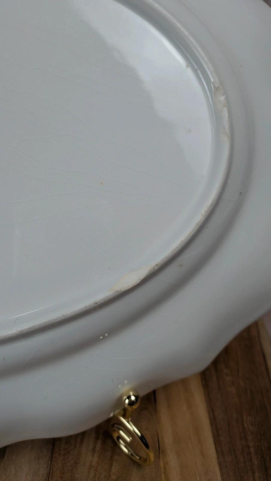Plat ovale ancien Lunéville – Modèle The Cottage –