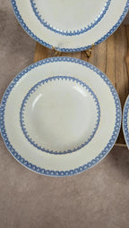 Lot de 4 assiettes anglaises anciennes – modèle Etruscan Border