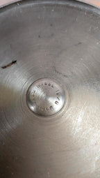 Lot de 2 verres à pied en métal argenté vintage
