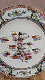 Assiette chinoise décor peint main