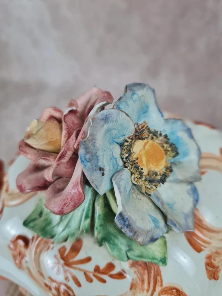🏺 Soupière ancienne en faïence italienne – attribuée à Nove 🇮🇹