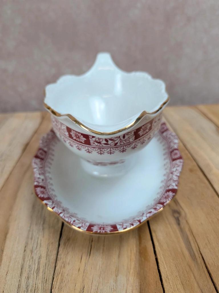 Saucière Seltmann Weiden Bavaria Theresia rouge
