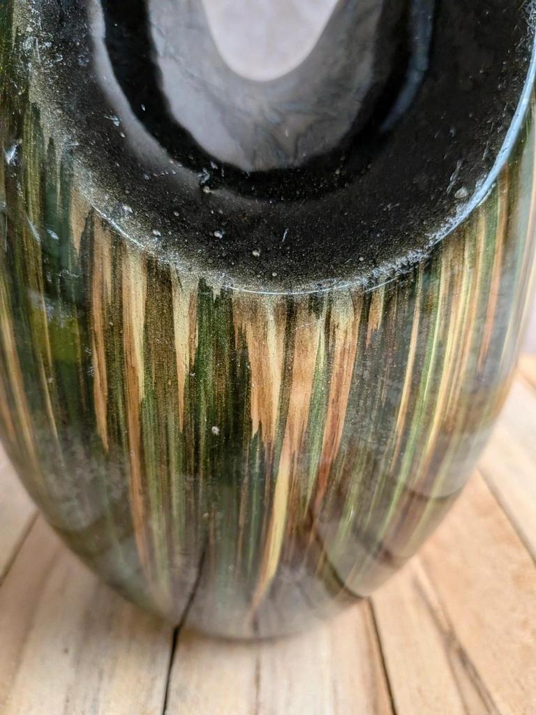 Grand vase pichet Saint-clément – Céramique émaillée verte – Vintage