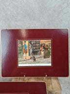 Lot de 6 dessous de table Lady Clare Matador 🍷 | Scènes Charles Dickens vintage 🇬🇧