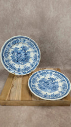 Lot de 2 assiettes plates Lunéville – modèle The Cottage