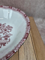 Saladier Seltmann Weiden Bavaria Theresia rouge – Porcelaine allemande vintage