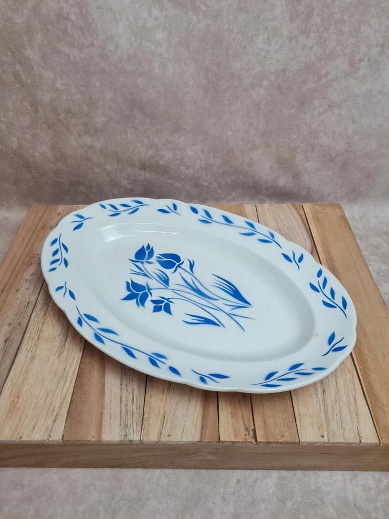 Plat ovale ancien Sarreguemines modèle Chambord 💙