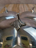 Serviteur à hors-d’œuvre ancien Roux-marquiand – Métal argenté – Décor de cygnes