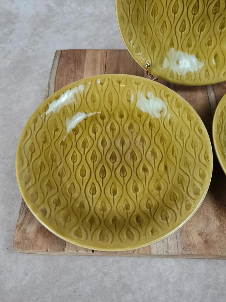 🍋 Lot de 3 assiettes creuses vintage Longchamp France