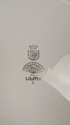 Lot de 6 assiettes plates Digoin Sarreguemines – modèle Illycia