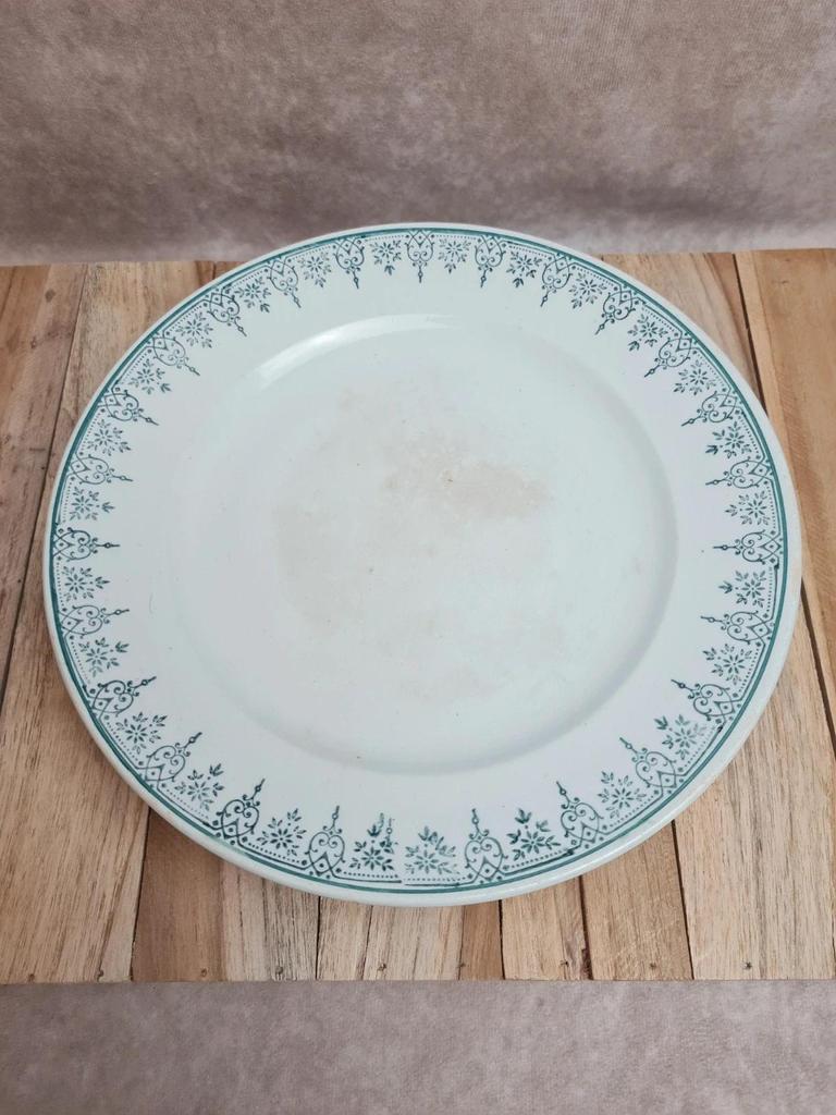 Compotier sur pied ancien Saint-amand modèle 4500 – décor vert délicat 🌿