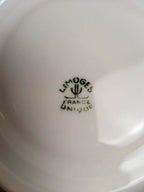Service à café Art déco Limoges Unique signé Pailles – 27 pièces en porcelaine irisée