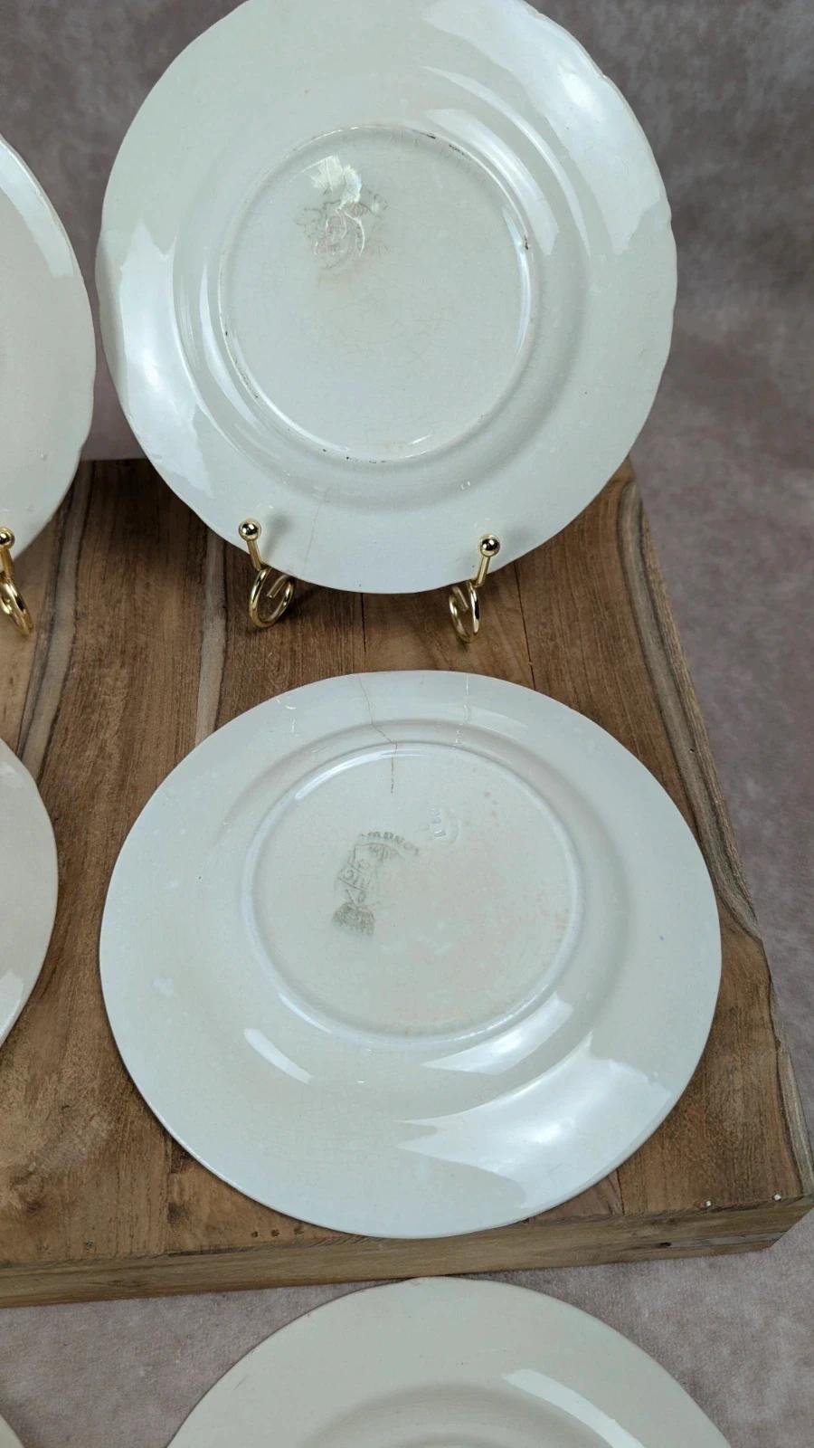 Lot de 6 assiettes à dessert Longwy – Modèle Maurice