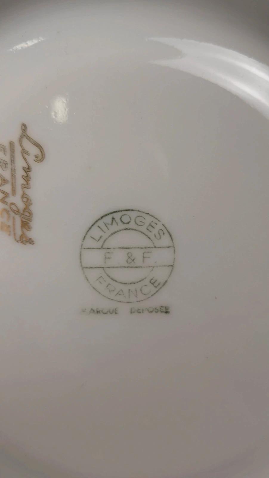 Soucoupe ancienne Limoges dorures