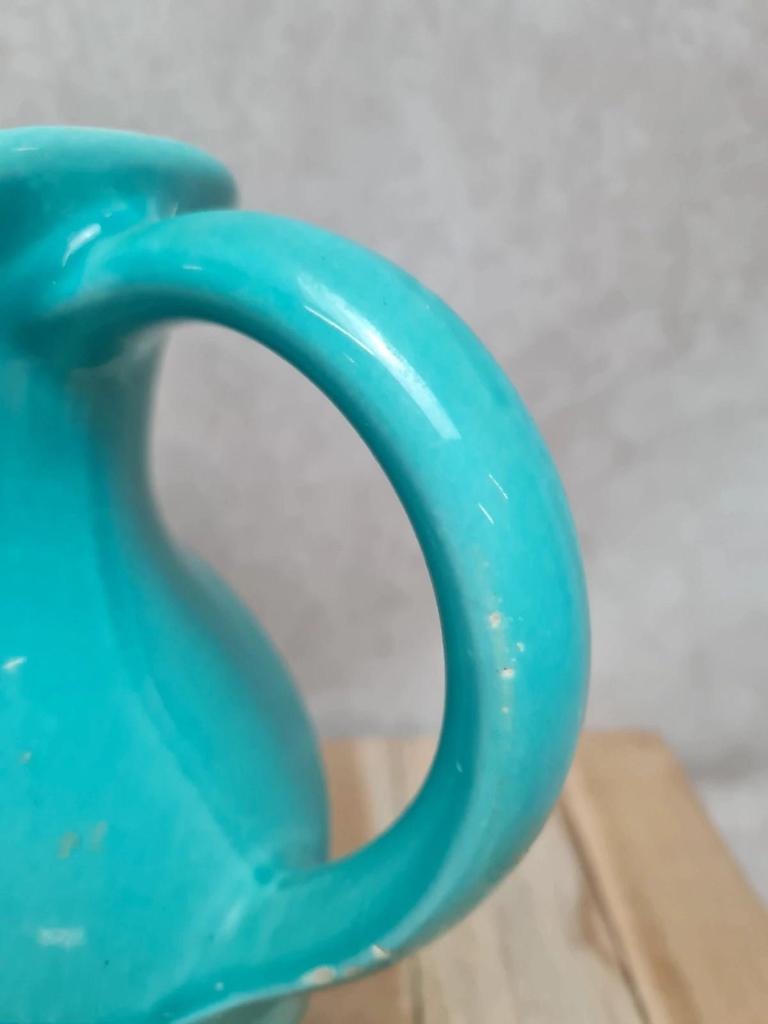 Pichet St-clément modèle Aigle 🐦 turquoise céramique vintage