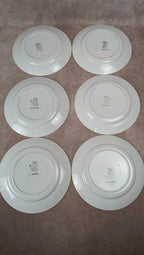 Lot de 6 assiettes plates Saint-amand modèle Marcel