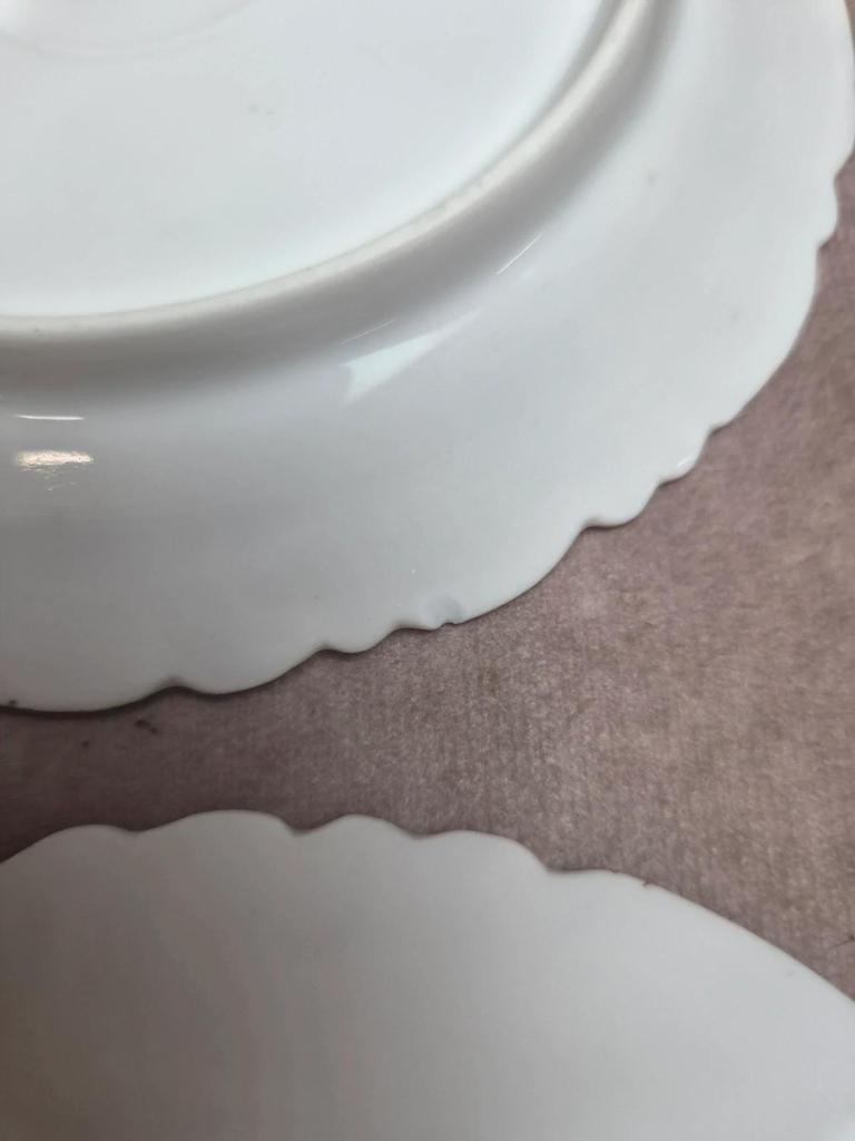 Service à dessert ancien porcelaine de Limoges Cfh Gdm – 7 pièces