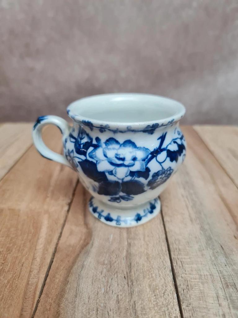 Pot à crème ancien Terre de fer Creil Montereau Flora Muguet 💙