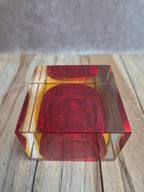 Cendrier vide-poche en verre sommerso attribué à Flavio Poli Seguso Murano design italien