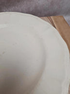Assiette sur pied / compotier Sarreguemines ancien terre de fer 24,5 cm 🤍