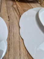 Lot de 7 assiettes anciennes en porcelaine – Décor oiseaux et fleurs polychromes