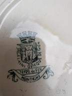 Lot de 4 assiettes creuses Terre de Fer Montigny Gien