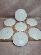 Lot de 7 coupelles anciennes porcelaine anglaise décor floral doré 🌸