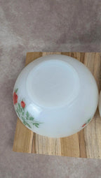 Lot de 2 plats Arcopal motif rose
