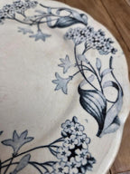 Lot de 2 assiettes terre de fer Longchamp modèle Lila Art nouveau 22 cm