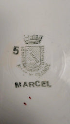 Lot de 6 assiettes plates Saint-amand modèle Marcel