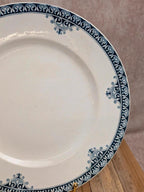 Plat rond Terre de Fer St Amand modèle Andrinople