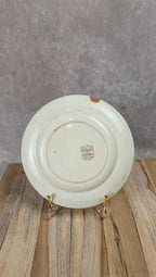 Assiette plate ancienne Terre de Fer – modèle Marguerite