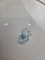 Grand plat rond en terre de fer Clairefontaine modèle Pompadour 33 cm