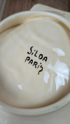 Présentoir coquillage vintage Siloa Paris + 2 coquilles