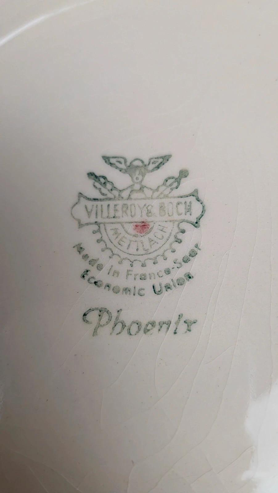 Grand saladier ancien Villeroy & Boch – Modèle “phoenix”