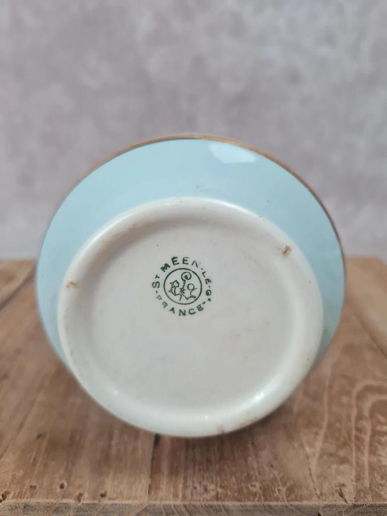 Lampe Berger ancienne en porcelaine St-méen 🎨 Scènes équestres 🐎 Années 50/60