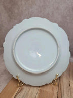 Lot de 2 assiettes anciennes décor japonisant peint main – relief & dorure