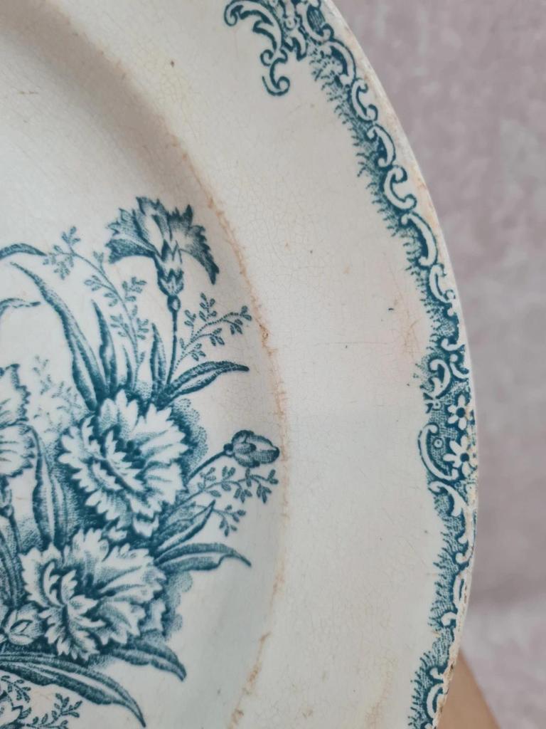 Grande assiette Terre de Fer Clairefontaine modèle Œillet 🌿