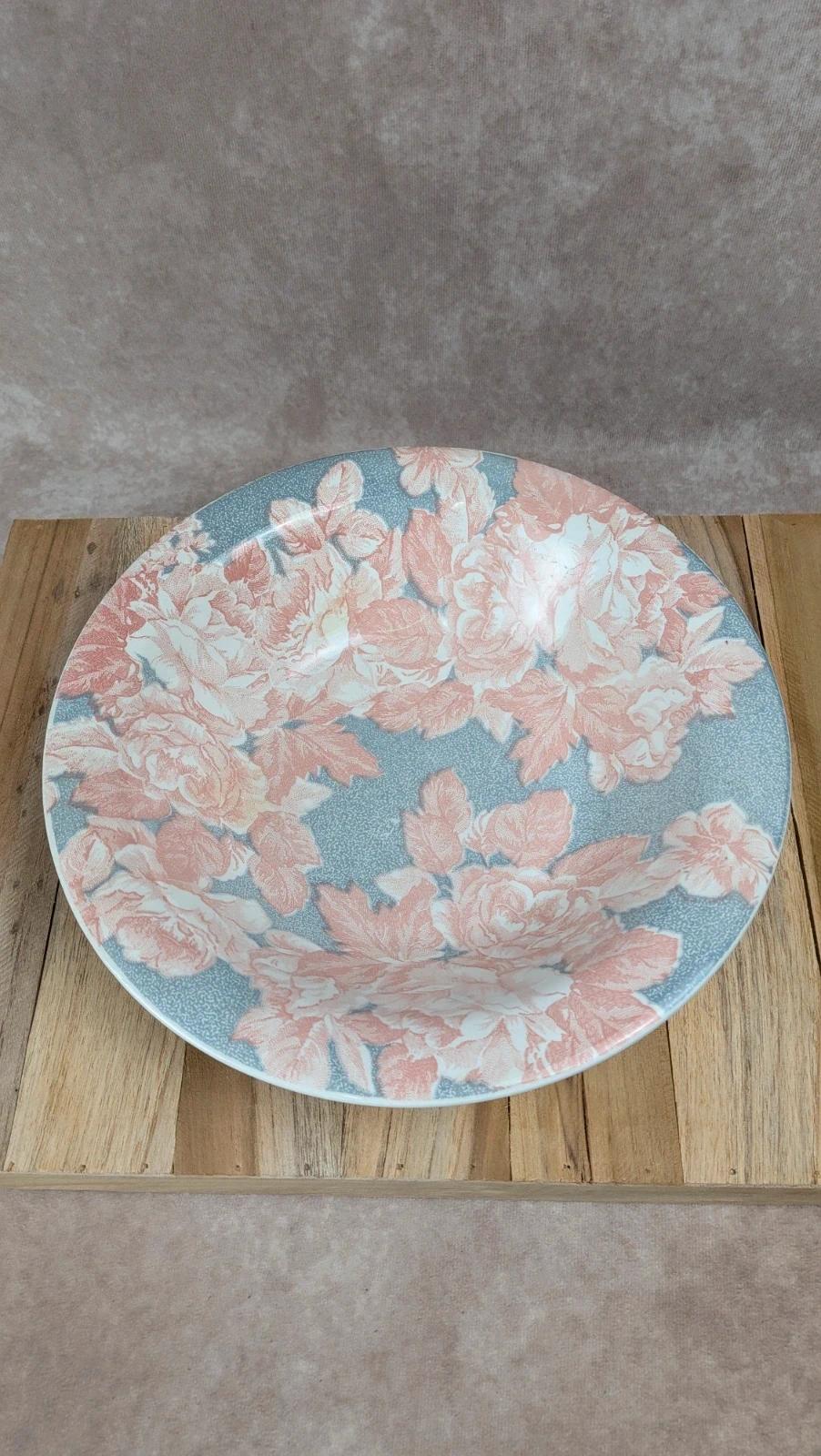 Plat creux vintage décor floral