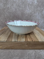 Saladier Seltmann Weiden Bavaria Theresia rouge – Porcelaine allemande vintage