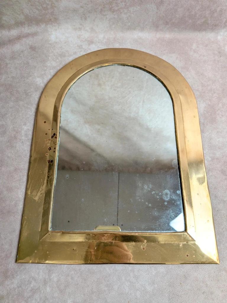 miroir marocain mural vintage en laiton forme arche