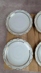 Lot de 6 tasses Gien Yokohama & 6 soucoupes M&s – porcelaine française